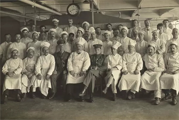 Staff cooks at King George Military Hospital, London, England, 1915