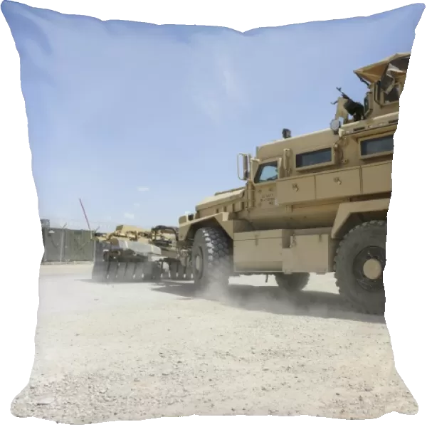 A Mine-Resistant Ambush Protected vehicle