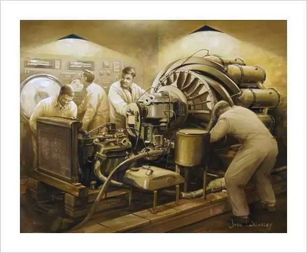 Frank Whittles early development of the jet engine