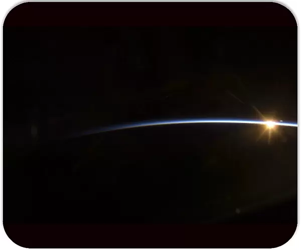 Sunrise as viewed in space