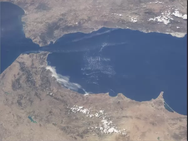 View from space of the Strait of Gibraltar
