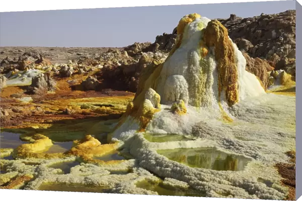 Dallol geothermal area, saline hot spring, Danakil Depression, Ethiopia