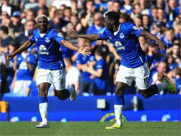 Everton's Kone and Lukaku: A Dynamic Duo Celebrates Double Strike Against Watford