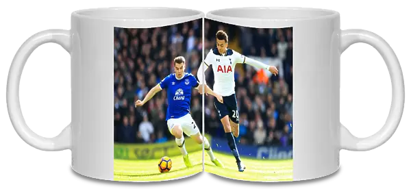 Battle for the Ball: Coleman vs. Alli in Premier League Showdown - Tottenham Hotspur vs. Everton (White Hart Lane)