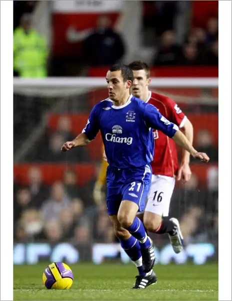 Osman in Action: Manchester United vs. Everton, FA Barclays Premiership, Old Trafford, 2006