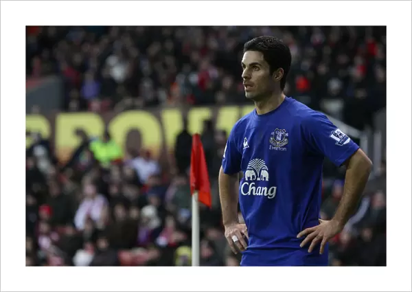 Mikel Arteta Leads Everton in BPL Clash against Stoke City at Britannia Stadium (01.01.2011)