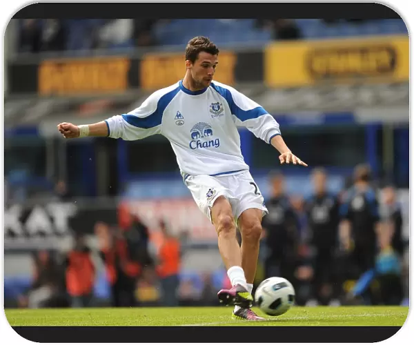 Apostolos Vellios Scores the Thrilling Winning Goal for Everton Against Blackburn Rovers at Goodison Park (16 April 2011)