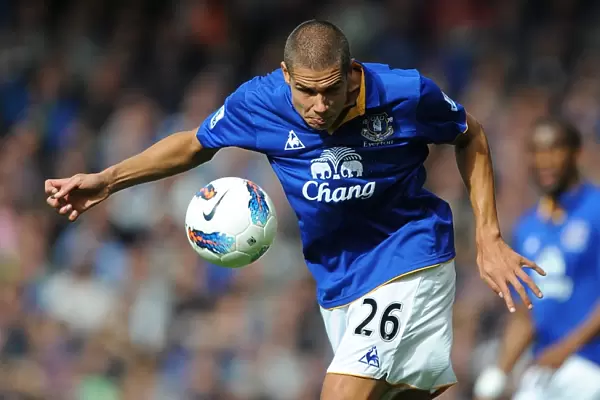 Jack Rodwell in Action: Everton vs Wigan Athletic, Barclays Premier League (September 17, 2011), Goodison Park