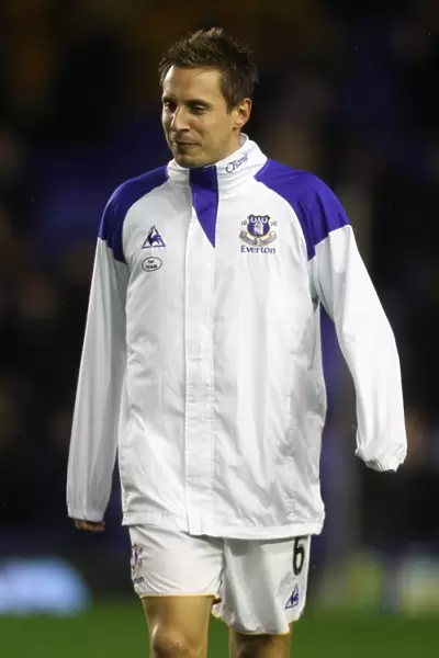 Phil Jagielka in Action: Everton vs. Bolton Wanderers, Barclays Premier League (04 January 2012, Goodison Park)