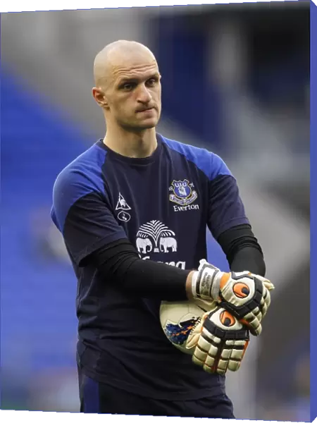 Jan Mucha in Action: Everton vs West Bromwich Albion at Goodison Park (BPL, 31 March 2012)