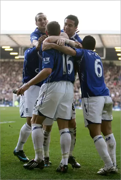 Phil Jagielka's Historic First Goal for Everton: Everton vs. Reading, Barclays Premier League, Goodison Park, 2008
