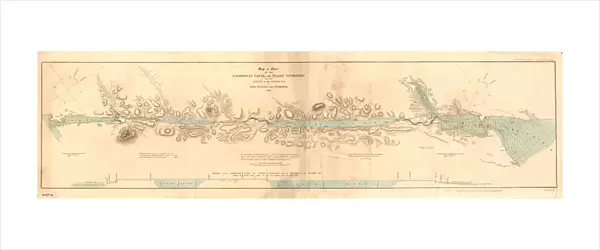 Map or Chart of the Caledonian Canal, or Inland Navigation from the Western to the Eastern Sea by Fort William and Inverness