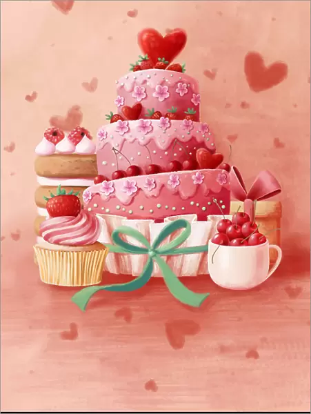 Pink Cake. Xuan Thai