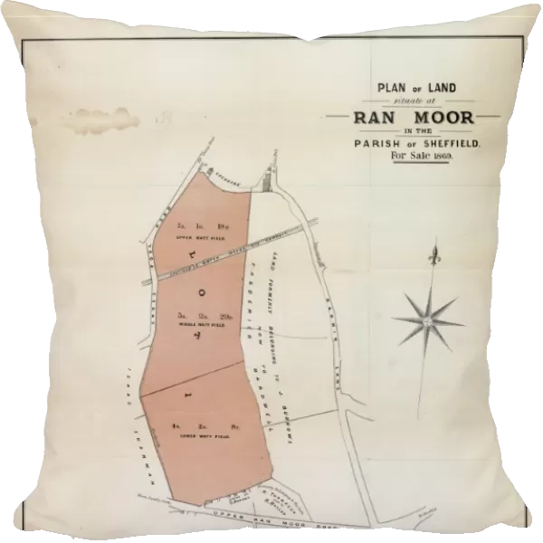 Plan of land for sale situate at Ranmoor, Sheffield, 1869