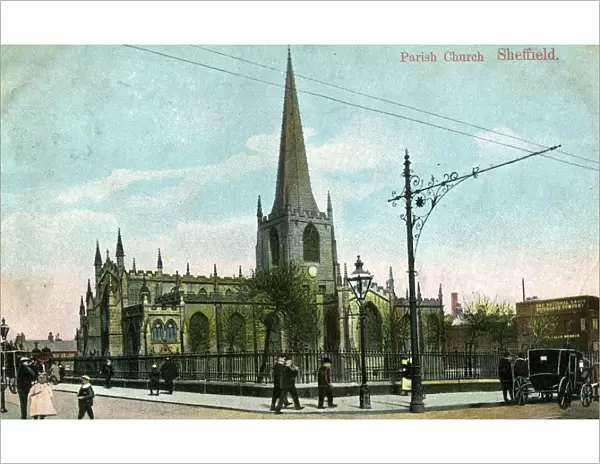 Sheffield Cathedral, Church Street, c. 1906