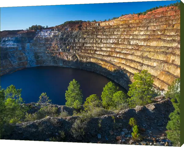 Opencast mine, Rio Tinto - Red River, Sierra Morena, Gulf of Cdiz, Huelva, Andalucia, Spain