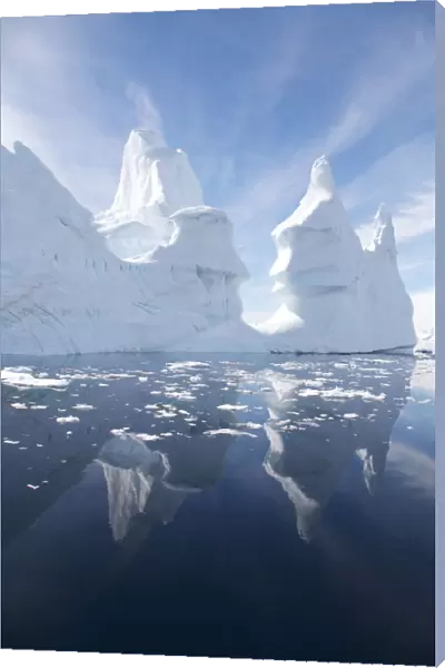 Icebergs off the Antarctic Peninsula, Antarctica, February 2009, Taken on location