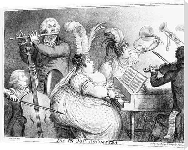 The Pic-Nic Orchestra, James Gilray, 1802. Artist: James Gillray