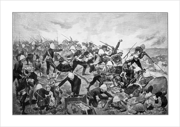 Battle of Majuba Hill, 1st Boer War, 26-27 February 1881. Artist: Richard Caton Woodville II