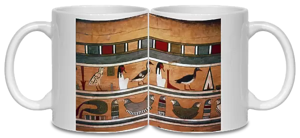 Egyptian Hieroglyphs inside outer coffin of steward, Seni from El Bersha, Egypt, c2000 BC