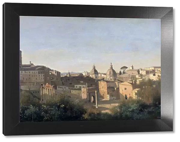The Forum Seen from the Farnese Gardens, Rome, 1826. Artist: Jean-Baptiste-Camille Corot