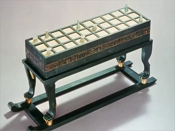 Senet gaming board, from the Tomb of Tutankhamun, 18th Dynasty