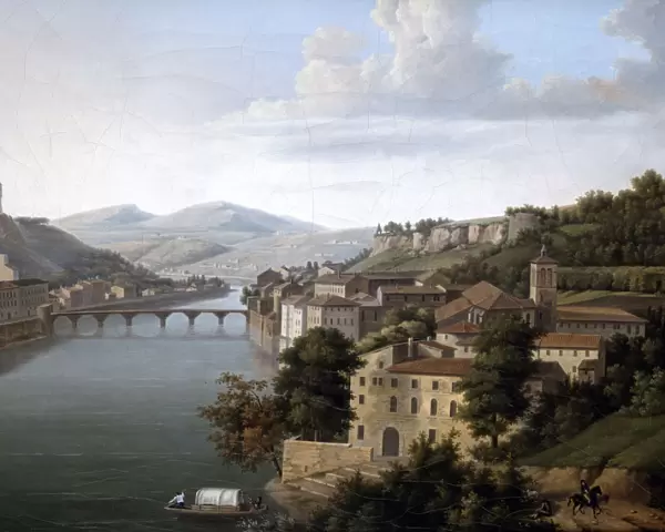 View of the Rhone. c1777-1840. Artist: Alexandre Haycinthe Dunouy