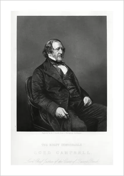John Campbell, 1st Baron Campbell, British Liberal politician and lawyer, c1880. Artist: DJ Pound