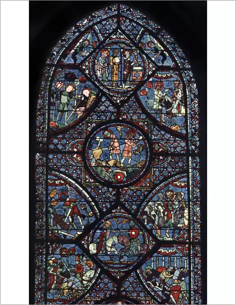 Charlemagne Window, Cathedral of Chartres, France, c1225