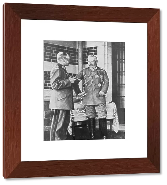 Kaiser Wilhelm II of Germany and Frederick Augustus III of Saxony, June 1918
