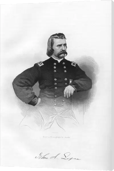 John Alexander Logan, Union soldier and politician, 1862-1867. Artist: J Rogers