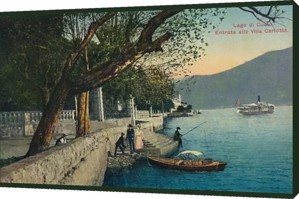 Lago di Como. Entrata alla Villa Carlotta, c1888