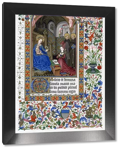 Amadee de Saluces and the Virgin, middle of the 15th century