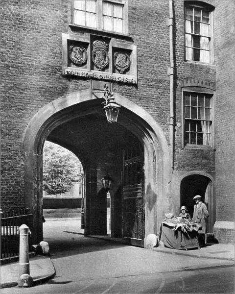 A Tudor gateway leading to Lincolns Inn from Chancery Lane, 1926-1927. Artist: McLeish