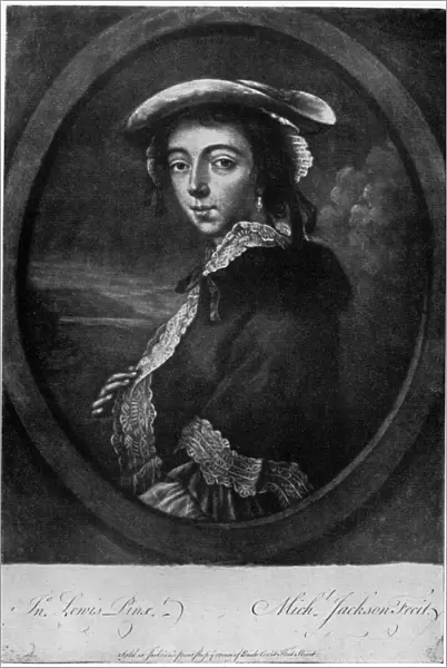 Margaret Peg Woffington (1720-1760), Irish actress, 18th century (1905). Artist: Jackson