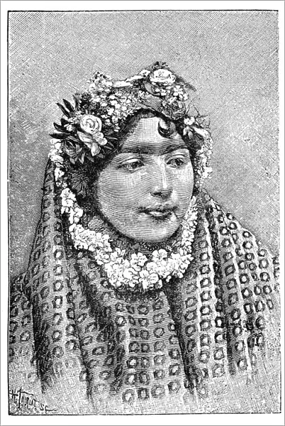 A noble Persian lady, 1895. Artist: Henri Thiriat