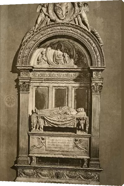 The tomb of Leonardo Bruni (c1369-1444), Basilica of Santa Croce, Florence, 1882