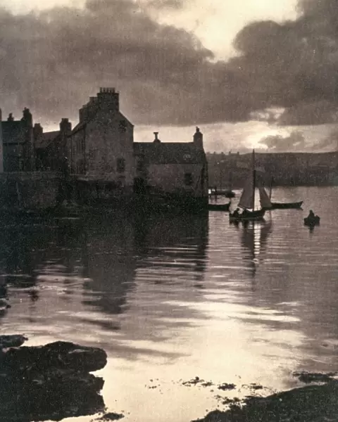 Lerwick Harbour, Shetland, Scotland, 1924-1926. Artist: JD Rattar