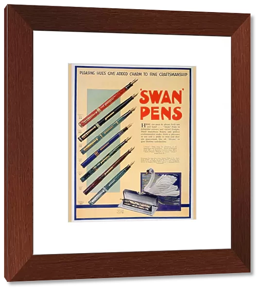 Advert for Swan pens, 1931