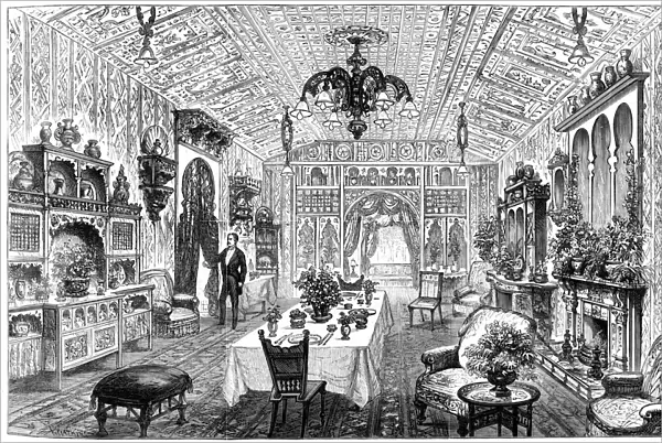 The Luncheon Room at the Town Hall, Birmingham, West Midlands, 1887