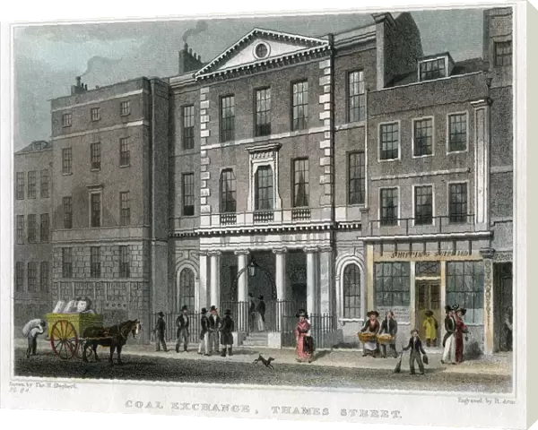 Coal Exchange, Thames Street, City of London, 1830. Artist: R Acon