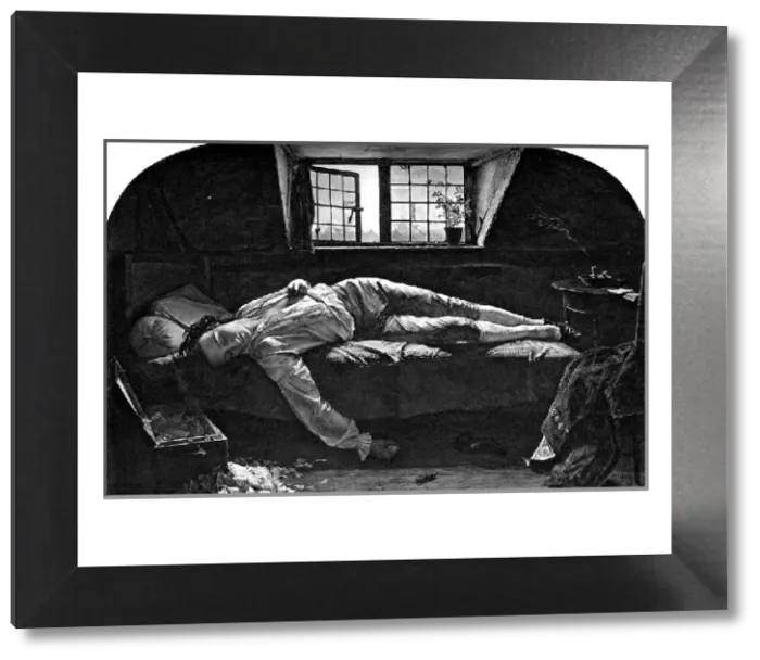 Framed Print : The Death of Chatterton, 1856 (1900) Print Framed Print : The Death of Chatterton, 1856 (1900) Print