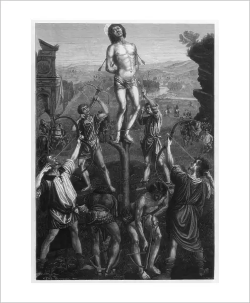 Martyrdom of St Sebastian, 1473-1475 (1870). Artist: Hotelin