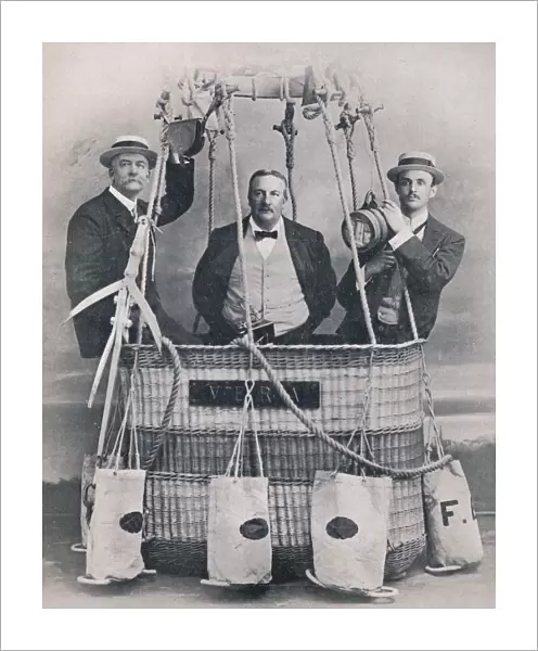 Professor Huntingdon, Mr. Frank Hedges Butler, and the Hon. C. S. Rolls, 1906