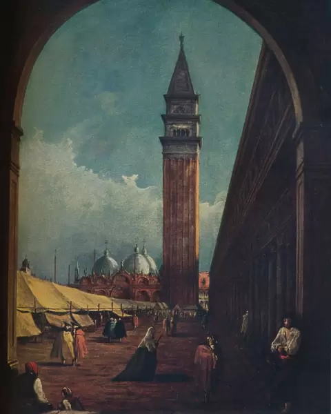 Venice: A Fair in the Piazza San Marco Seen through an Archway at the South-West End, c1863