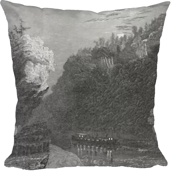 Bluff on the Erie Canal, Near Little Falls, 1883. Artist: G. Wyand