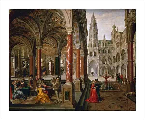 Palace with musicians