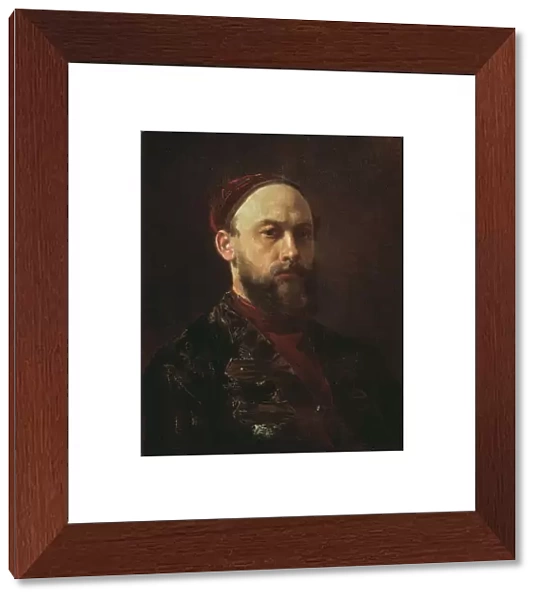 Self-portrait. Artist: Zhuravlev, Firs Sergeevich (1836-1901)