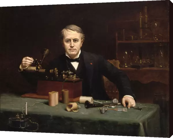 Portrait of Thomas Alva Edison (1847-1931), 1890