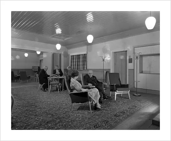 Interior of an old peoples home, Kilnhurst, South Yorkshire, 1961